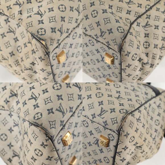 LOUIS VUITTON Monogram Mini Josephine GM Hand Bag Blue M92211 - Picture 10 of 13